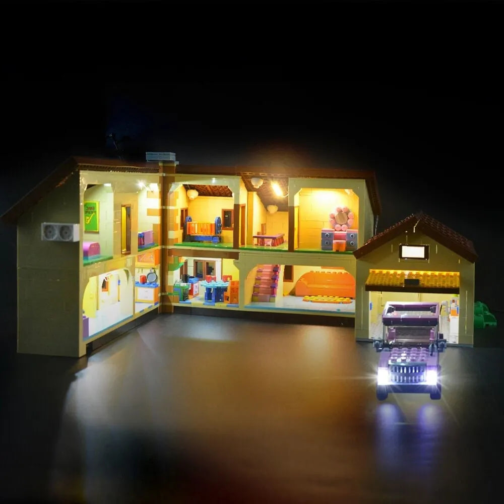YEBRICKS LED Light Kit for 71006 The Simpson House (Lights Only), Model L-71006