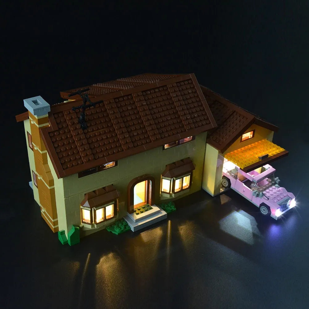 YEBRICKS LED Light Kit for 71006 The Simpson House (Lights Only), Model L-71006