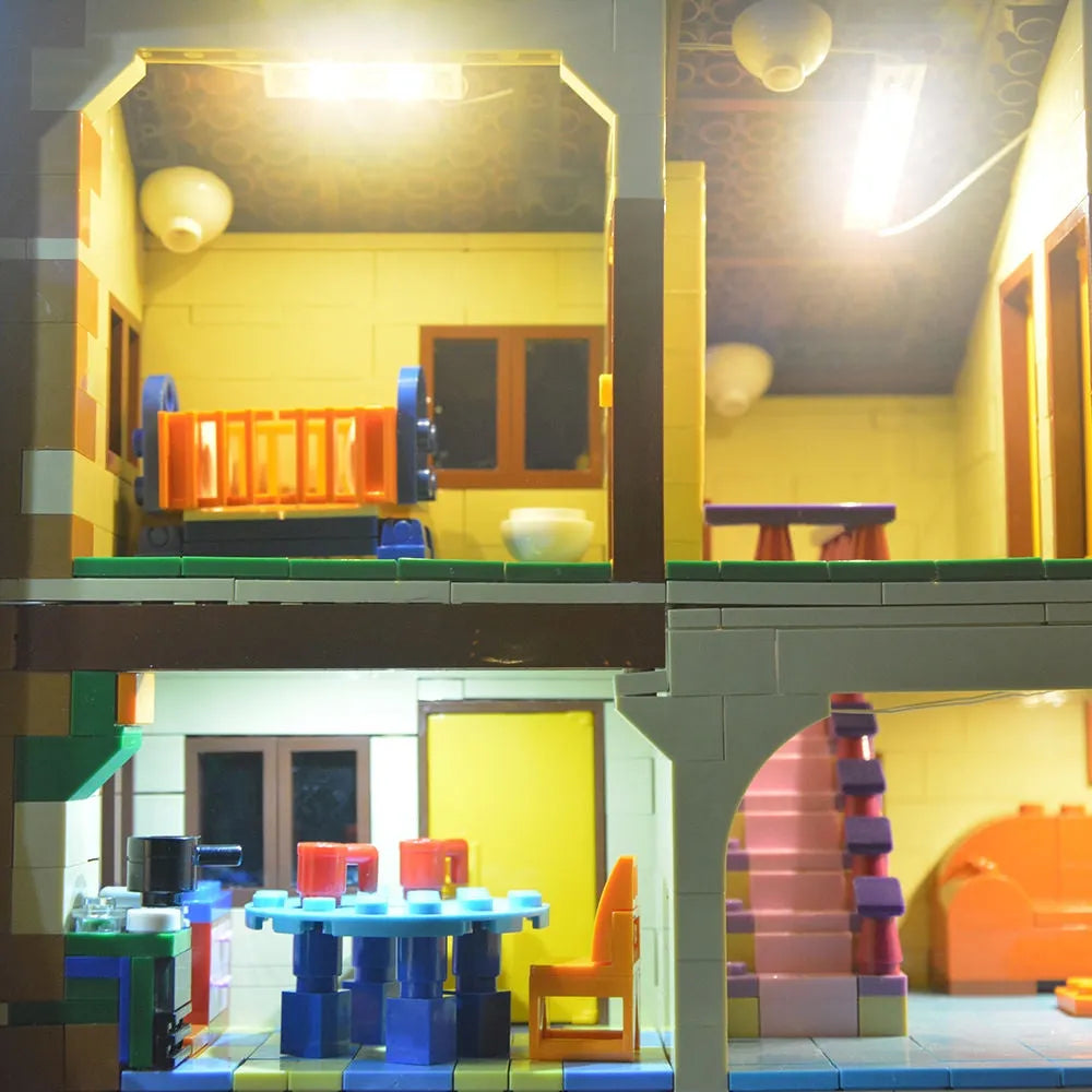 YEBRICKS LED Light Kit for 71006 The Simpson House (Lights Only), Model L-71006
