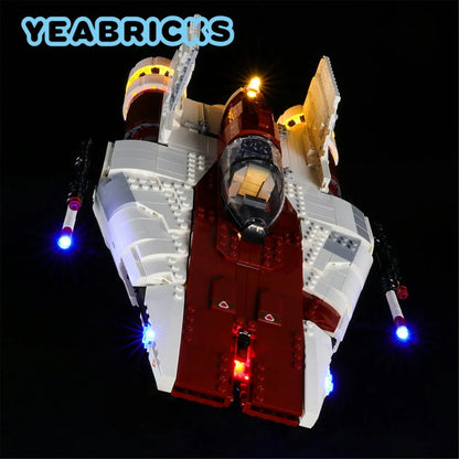 YEBRICKS LED Light Kit for 75275 A-Wing Starfighter (Lights Only), Model L-75275
