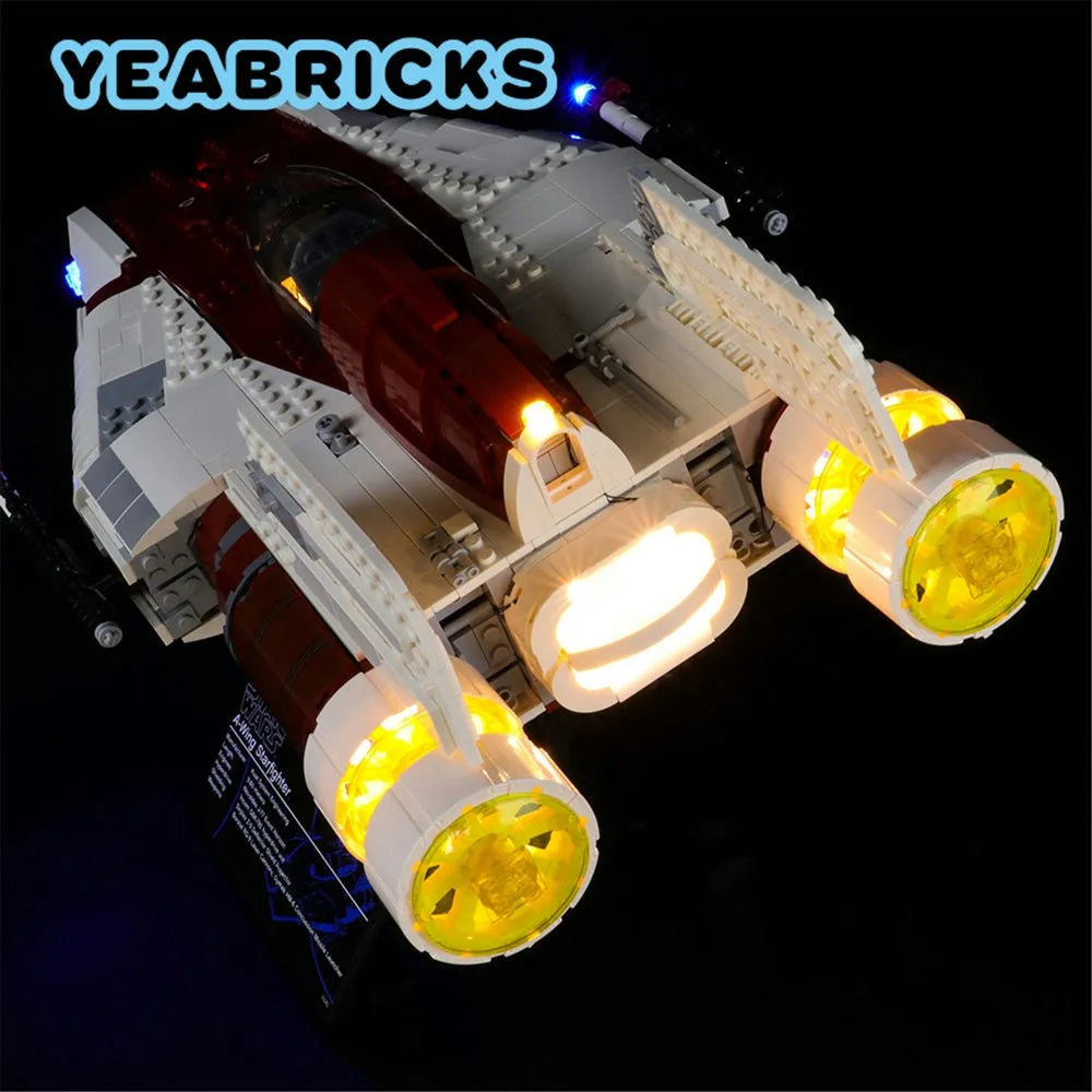 YEBRICKS LED Light Kit for 75275 A-Wing Starfighter (Lights Only), Model L-75275
