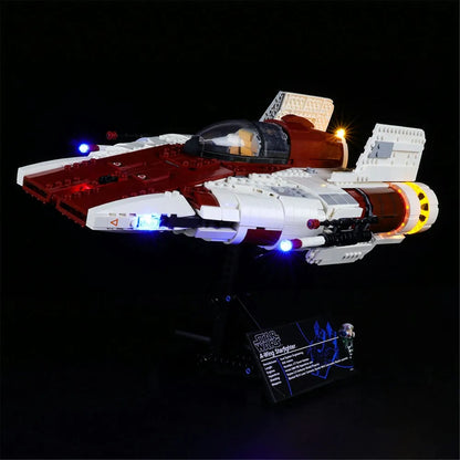 YEBRICKS LED Light Kit for 75275 A-Wing Starfighter (Lights Only), Model L-75275