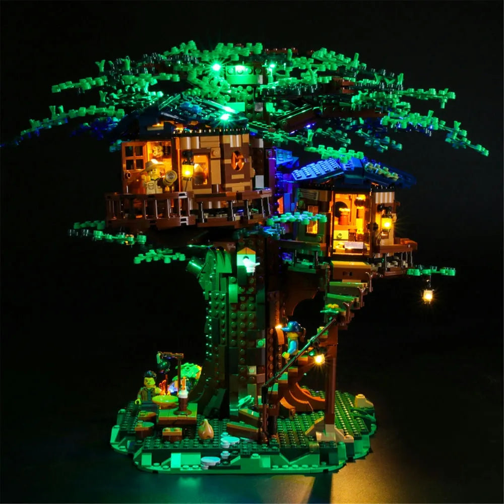 YEBRICKS LED Light Kit for Ideas 21318 Tree House (Lights Only), Model L-21318
