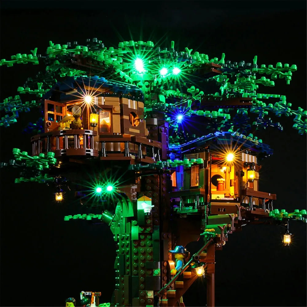 YEBRICKS LED Light Kit for Ideas 21318 Tree House (Lights Only), Model L-21318