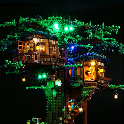 YEBRICKS LED Light Kit for Ideas 21318 Tree House (Lights Only), Model L-21318