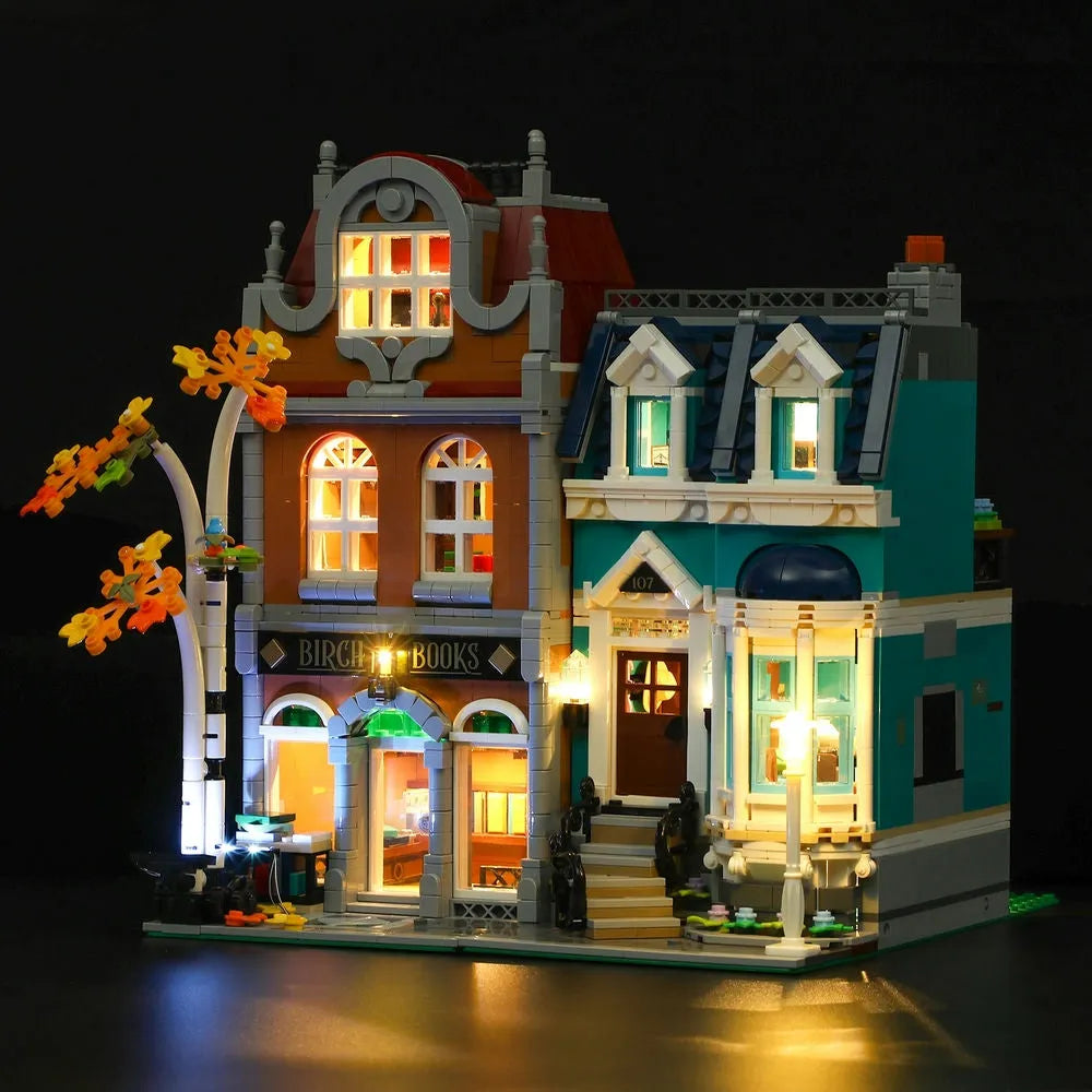 YEBRICKS LED Light Kit for 10270 The Bookshop (Lights Only), Model L-10270