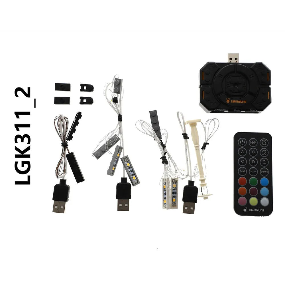 YEBRICKS LED Light Kit for 10270 The Bookshop (Lights Only), Model L-10270