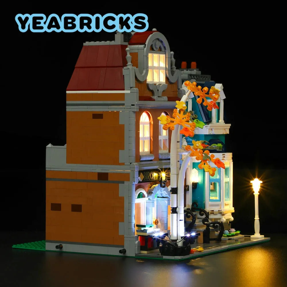 YEBRICKS LED Light Kit for 10270 The Bookshop (Lights Only), Model L-10270
