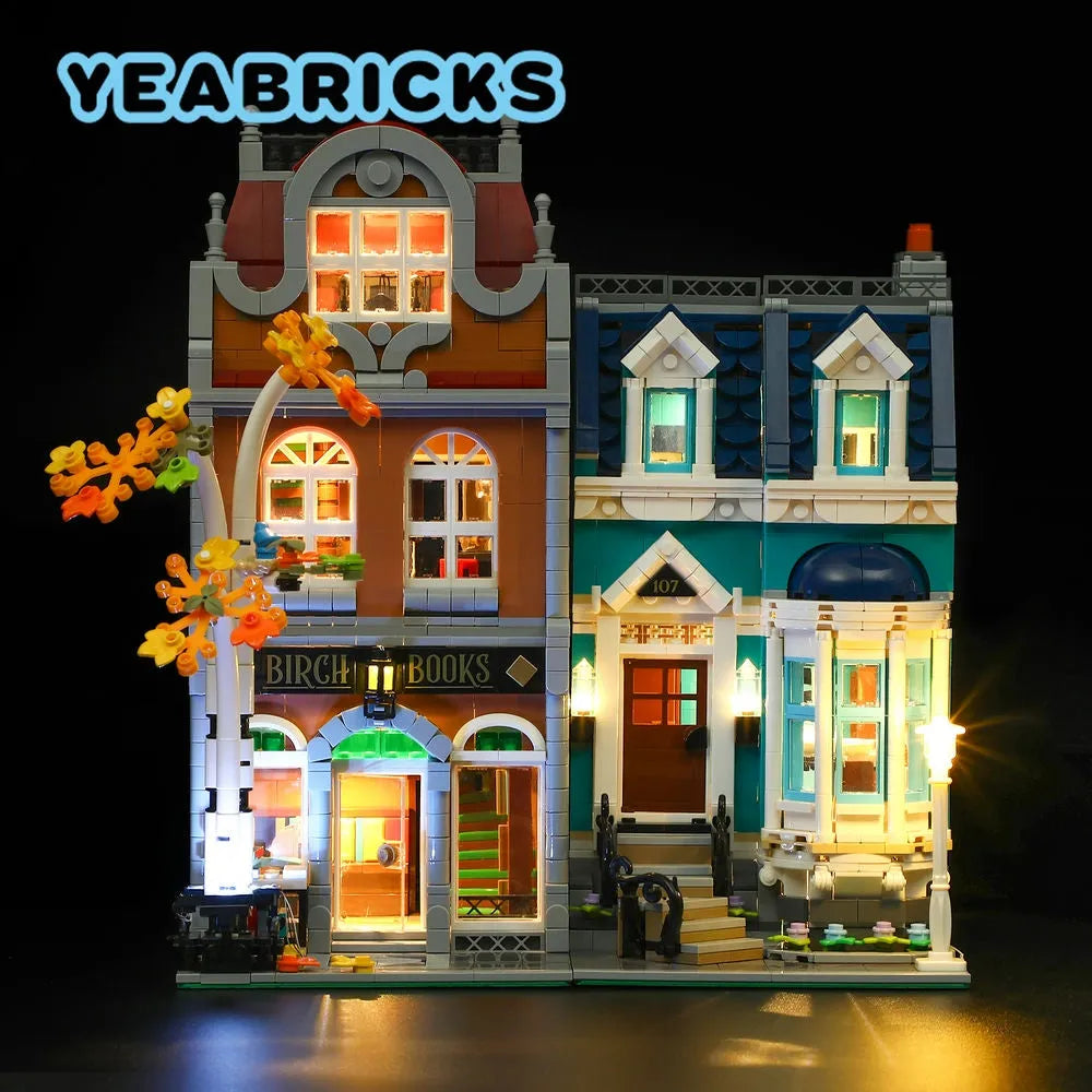 YEBRICKS LED Light Kit for 10270 The Bookshop (Lights Only), Model L-10270