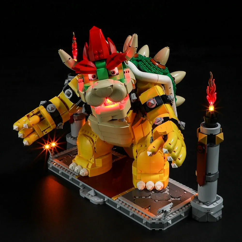 YEBRICKS LED Light Kit for 71411 The Mighty Bowser (Lights Only), Model L-71411