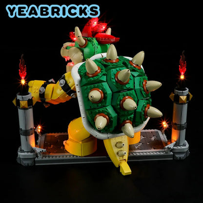 YEBRICKS LED Light Kit for 71411 The Mighty Bowser (Lights Only), Model L-71411