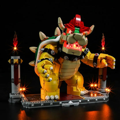 YEBRICKS LED Light Kit for 71411 The Mighty Bowser (Lights Only), Model L-71411