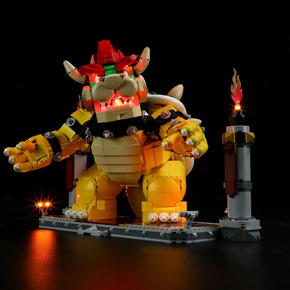YEBRICKS LED Light Kit for 71411 The Mighty Bowser (Lights Only), Model L-71411