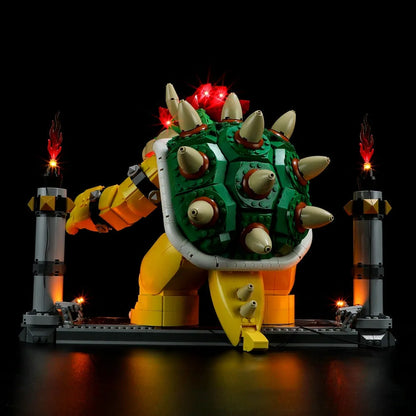 YEBRICKS LED Light Kit for 71411 The Mighty Bowser (Lights Only), Model L-71411