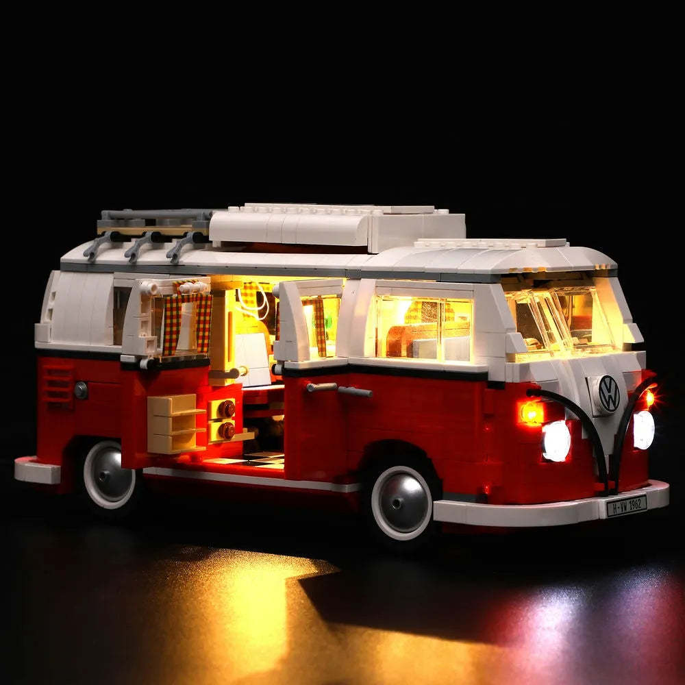 YEBRICKS LED Light Kit for 10220 Volkswagen T1 Camper Van (Lights Only), Model L-10220