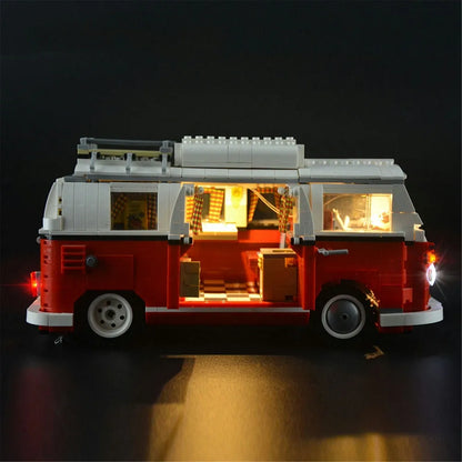YEBRICKS LED Light Kit for 10220 Volkswagen T1 Camper Van (Lights Only), Model L-10220