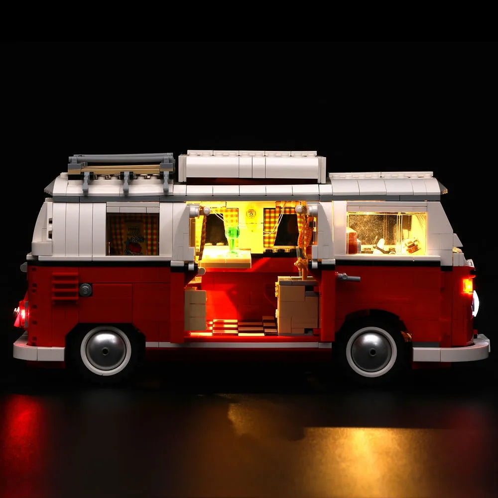 YEBRICKS LED Light Kit for 10220 Volkswagen T1 Camper Van (Lights Only), Model L-10220