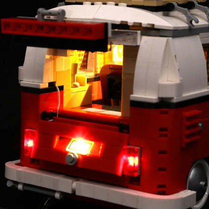 YEBRICKS LED Light Kit for 10220 Volkswagen T1 Camper Van (Lights Only), Model L-10220