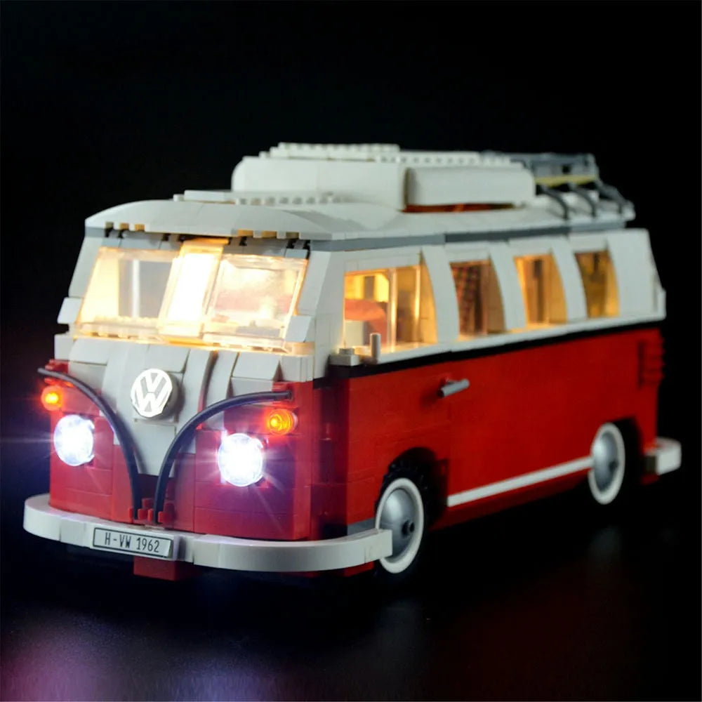 YEBRICKS LED Light Kit for 10220 Volkswagen T1 Camper Van (Lights Only), Model L-10220
