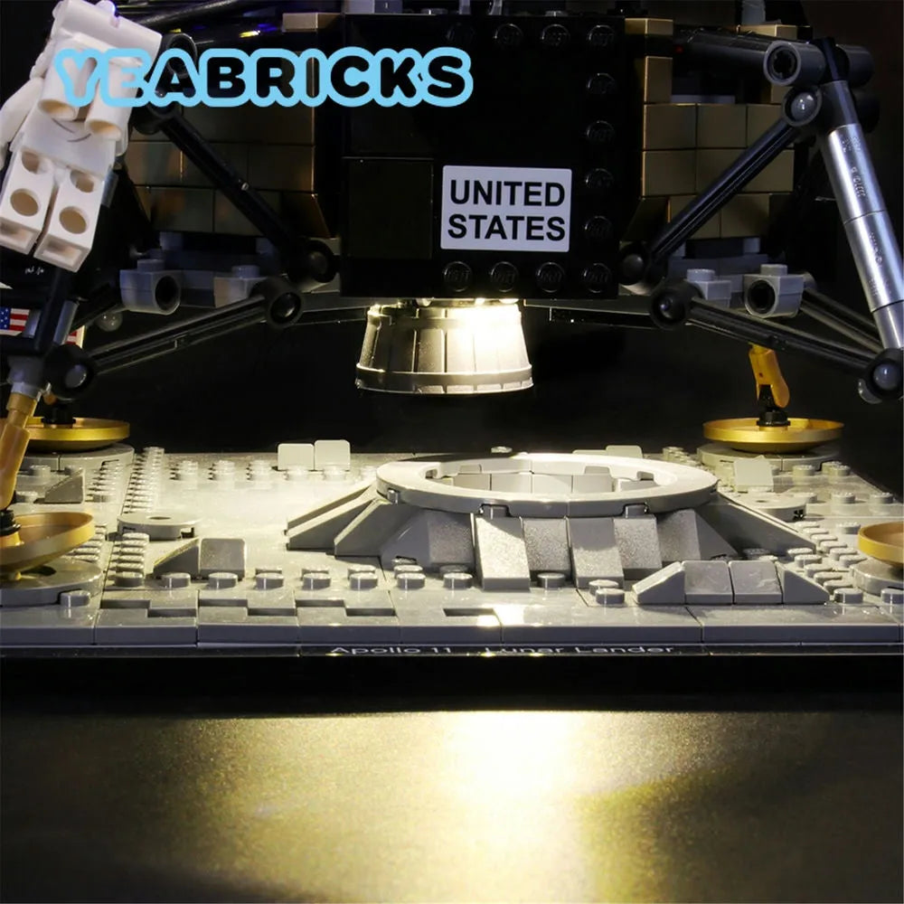 YEBRICKS LED Light Kit for 10266 Apollo 11 Lunar Lander (Lights Only), Model L-10266