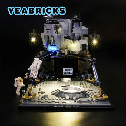 YEBRICKS LED Light Kit for 10266 Apollo 11 Lunar Lander (Lights Only), Model L-10266
