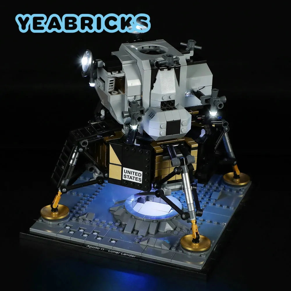 YEBRICKS LED Light Kit for 10266 Apollo 11 Lunar Lander (Lights Only), Model L-10266