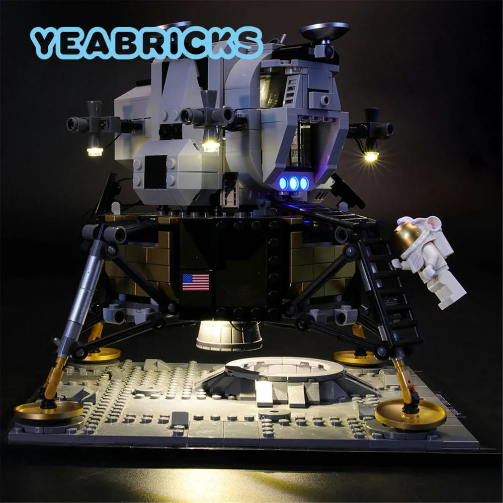YEBRICKS LED Light Kit for 10266 Apollo 11 Lunar Lander (Lights Only), Model L-10266