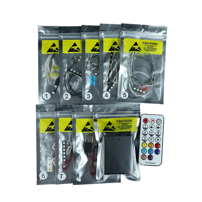 YEBRICKS LED Light Kit for 10283 Space Shuttle Discovery (Lights Only), Model L-10283