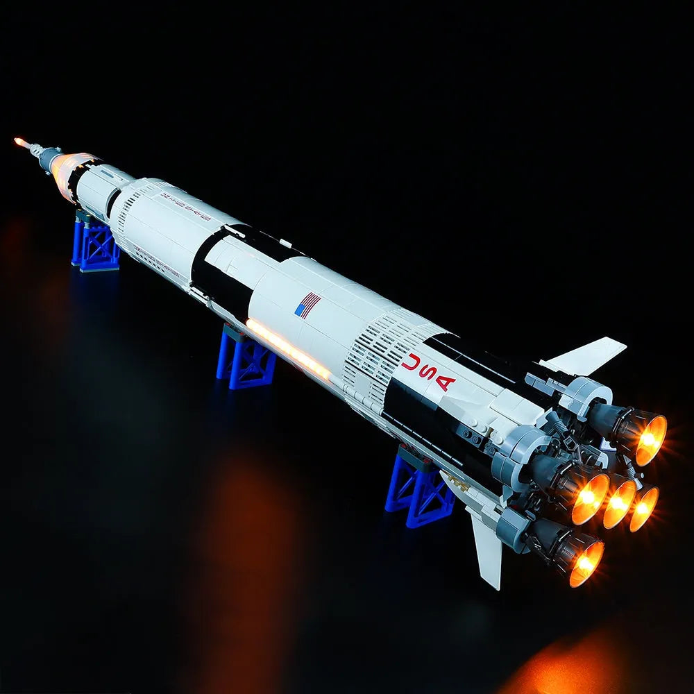YEBRICKS LED Light Kit for 21309 The Apollo Saturn V (Lights Only), Model L-21309