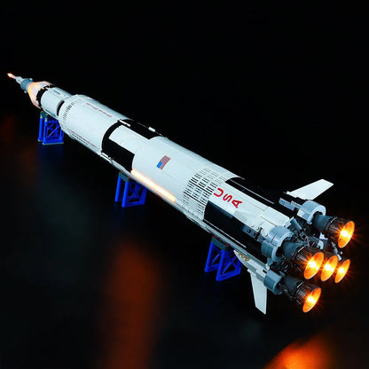 YEBRICKS LED Light Kit for 21309 The Apollo Saturn V (Lights Only), Model L-21309