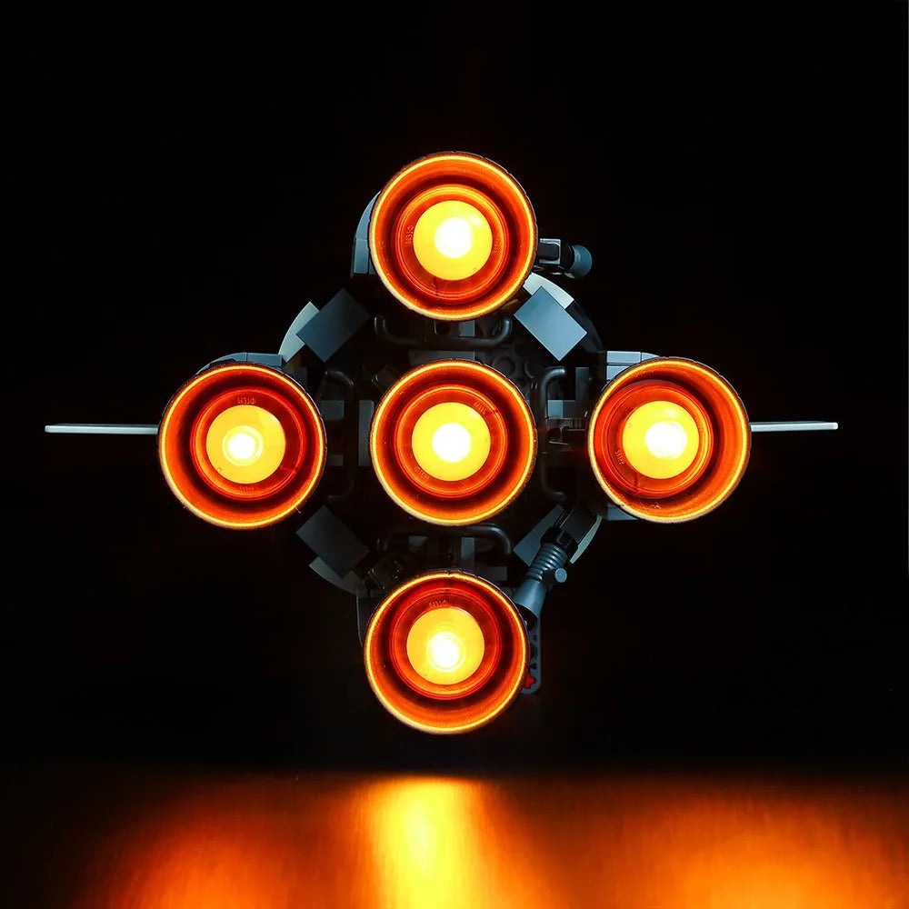 YEBRICKS LED Light Kit for 21309 The Apollo Saturn V (Lights Only), Model L-21309