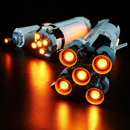 YEBRICKS LED Light Kit for 21309 The Apollo Saturn V (Lights Only), Model L-21309