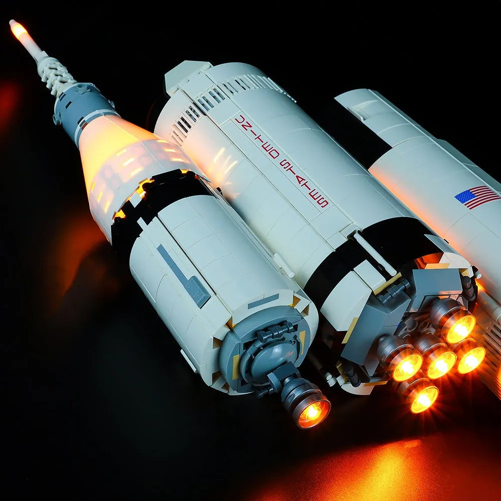 YEBRICKS LED Light Kit for 21309 The Apollo Saturn V (Lights Only), Model L-21309