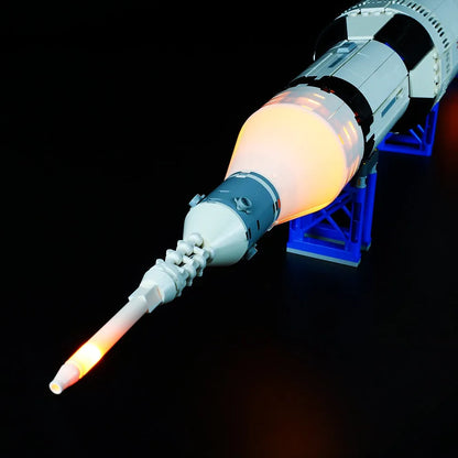 YEBRICKS LED Light Kit for 21309 The Apollo Saturn V (Lights Only), Model L-21309