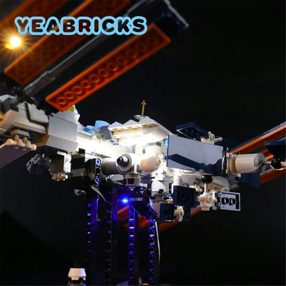 YEBRICKS LED Light Kit for 21321 International Space Station (Lights Only), Model L-21321