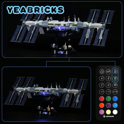 YEBRICKS LED Light Kit for 21321 International Space Station (Lights Only), Model L-21321