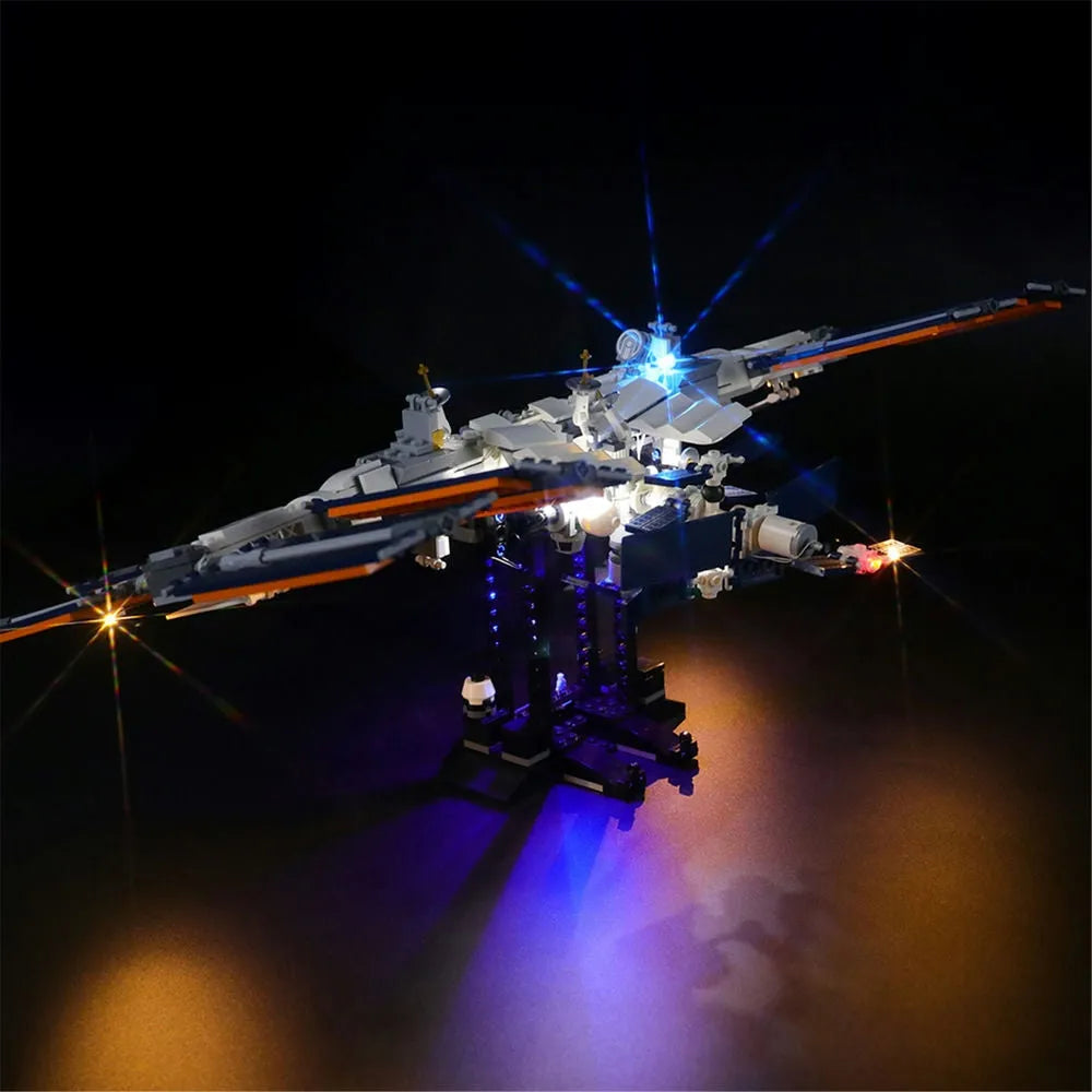 YEBRICKS LED Light Kit for 21321 International Space Station (Lights Only), Model L-21321