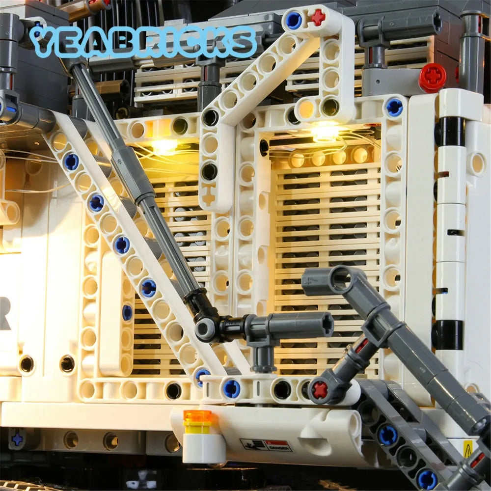 YEBRICKS LED Light Kit for 42100 Liebherr R 9800 Excavator (Lights Only), Model L-42100