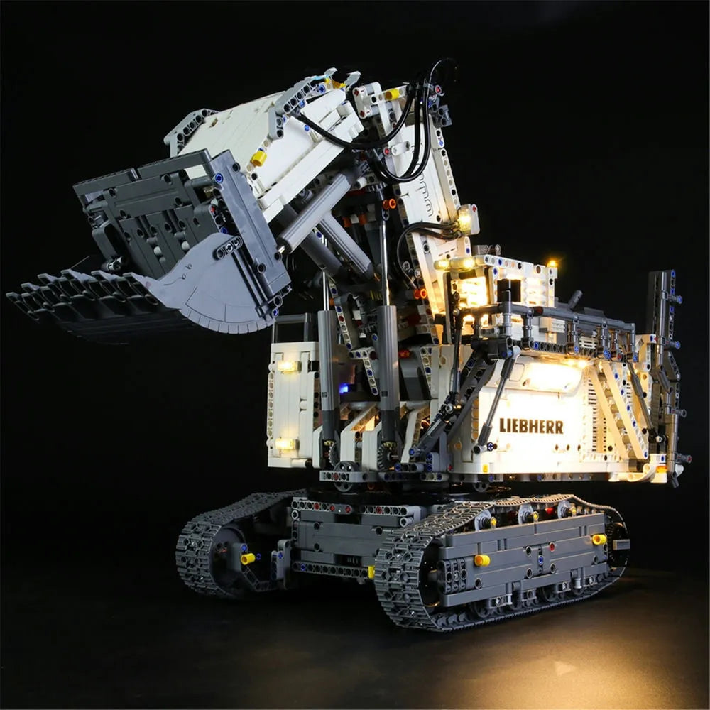 YEBRICKS LED Light Kit for 42100 Liebherr R 9800 Excavator (Lights Only), Model L-42100
