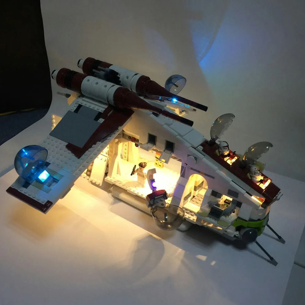 YEBRICKS LED Light Kit for 75021 The Republic Gunship (Lights Only), Model L-75021