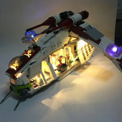 YEBRICKS LED Light Kit for 75021 The Republic Gunship (Lights Only), Model L-75021