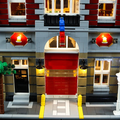 YEBRICKS LED Light Kit for Creator 10197 The Fire Brigade (Lights Only), Model L-10197