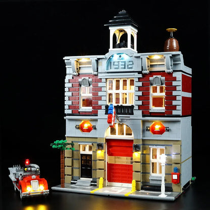 YEBRICKS LED Light Kit for Creator 10197 The Fire Brigade (Lights Only), Model L-10197