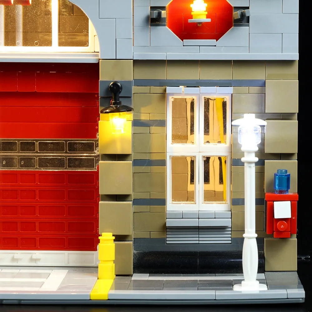 YEBRICKS LED Light Kit for Creator 10197 The Fire Brigade (Lights Only), Model L-10197