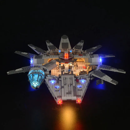YEBRICKS LED Light Kit for Star Wars 75105 Millennium Falcon (Lights Only), Model L-75105