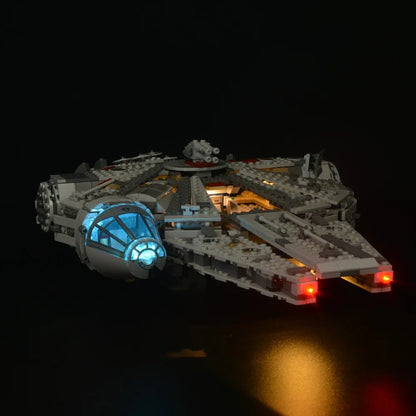 YEBRICKS LED Light Kit for Star Wars 75105 Millennium Falcon (Lights Only), Model L-75105