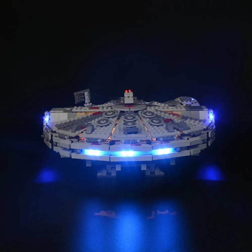 YEBRICKS LED Light Kit for Star Wars 75105 Millennium Falcon (Lights Only), Model L-75105