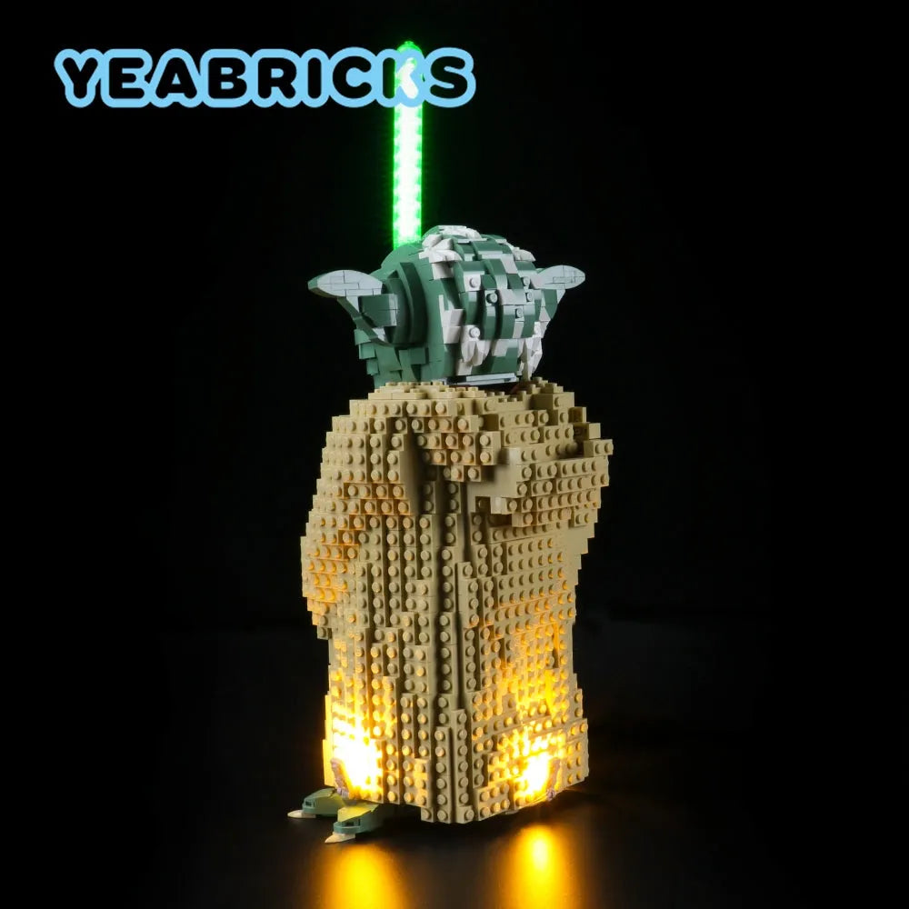 YEBRICKS LED Light Kit for Star Wars 75255 The Yoda (Lights Only), Model L-75255