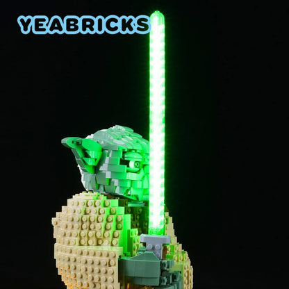 YEBRICKS LED Light Kit for Star Wars 75255 The Yoda (Lights Only), Model L-75255