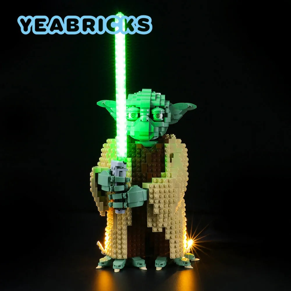 YEBRICKS LED Light Kit for Star Wars 75255 The Yoda (Lights Only), Model L-75255